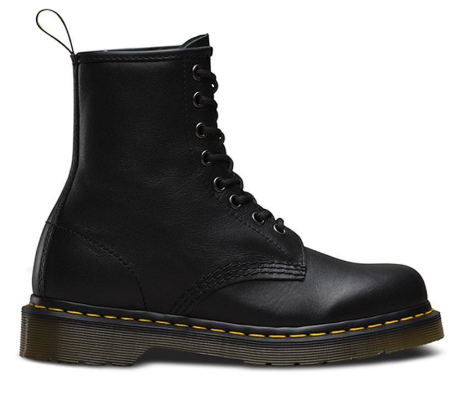 Black Nappa Dr Martens Schweiz 1460 Nappa