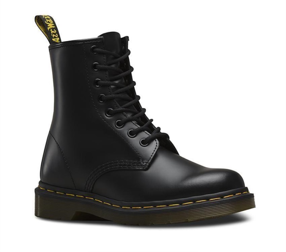 Schwarz Glatt Dr Martens Schweiz 1460 Glatt