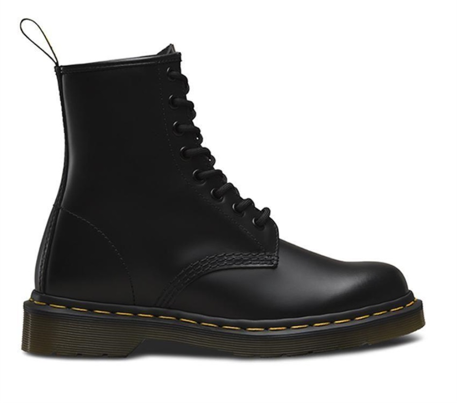 Schwarz Glatt Dr Martens Schweiz 1460 Glatt