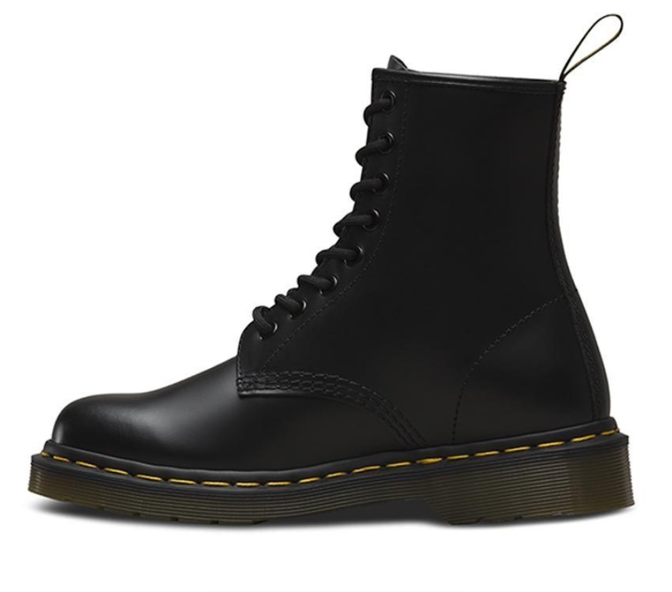 Schwarz Glatt Dr Martens Schweiz 1460 Glatt