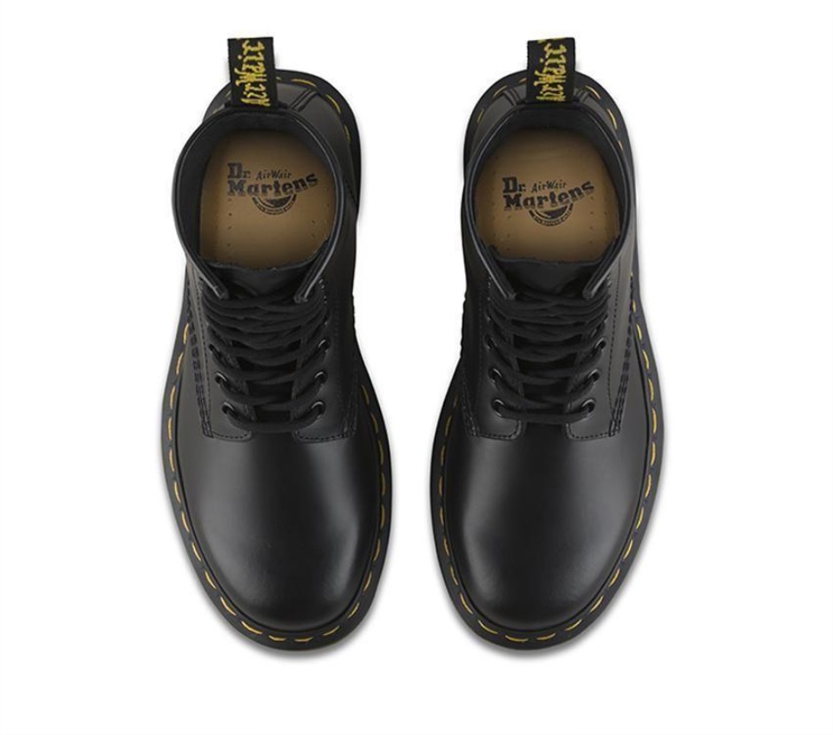 Schwarz Glatt Dr Martens Schweiz 1460 Glatt