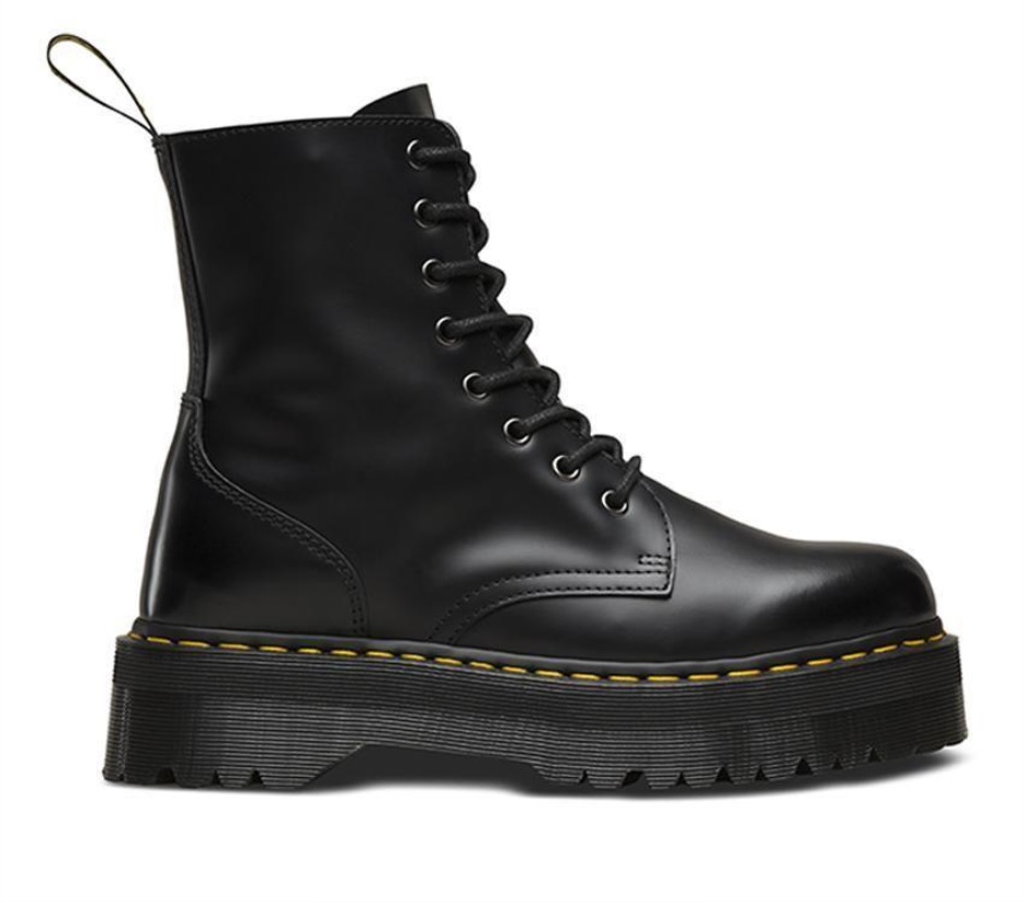 Dr Martens Schweiz Zürich Black Polished Smooth Jadon