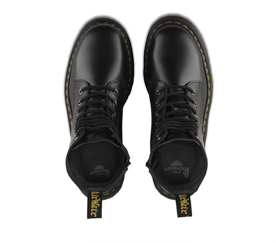 Dr Martens Schweiz Zürich Black Polished Smooth Jadon