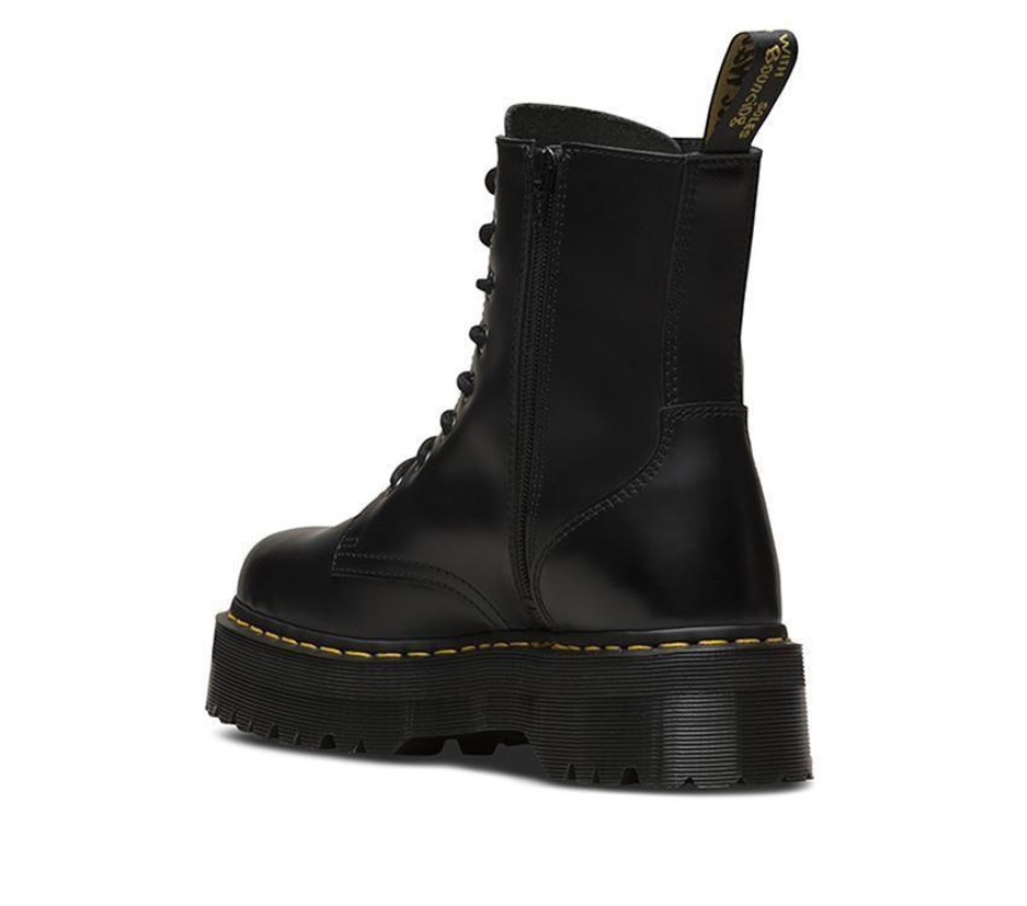 Dr Martens Schweiz Zürich Black Polished Smooth Jadon