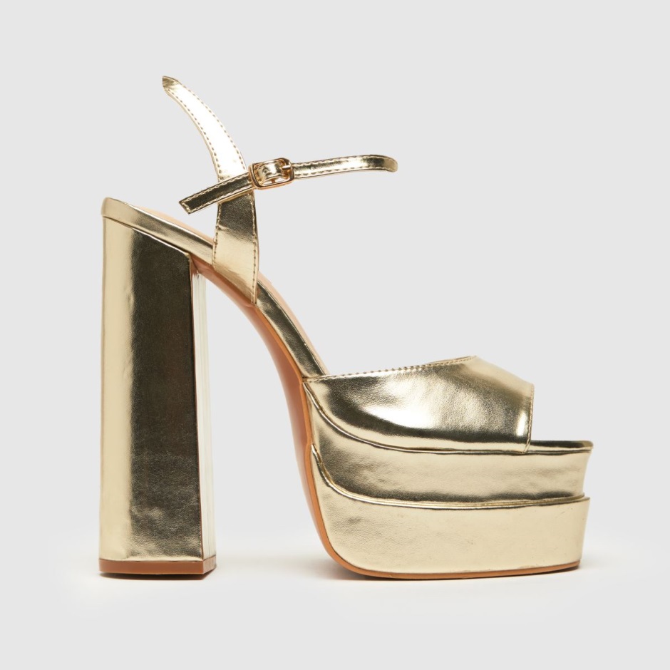 Gold Dr Martens Schweiz Schuh Shay Platform High Heels