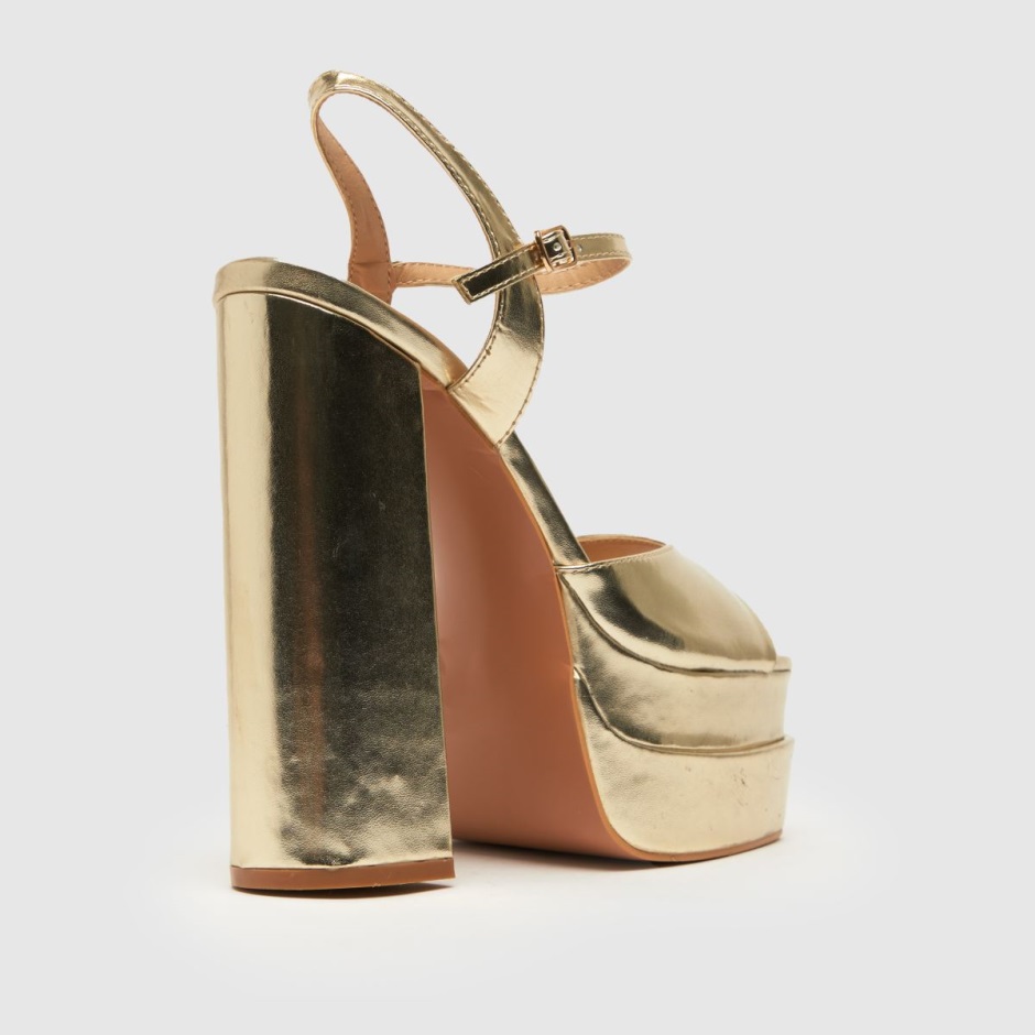 Gold Dr Martens Schweiz Schuh Shay Platform High Heels