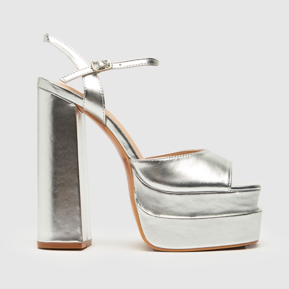 Schuh Shay Platform High Heels Silver Dr Martens Schweiz