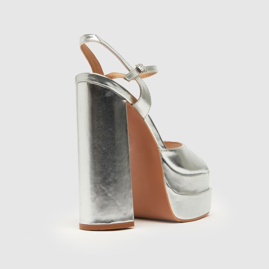 Schuh Shay Platform High Heels Silver Dr Martens Schweiz