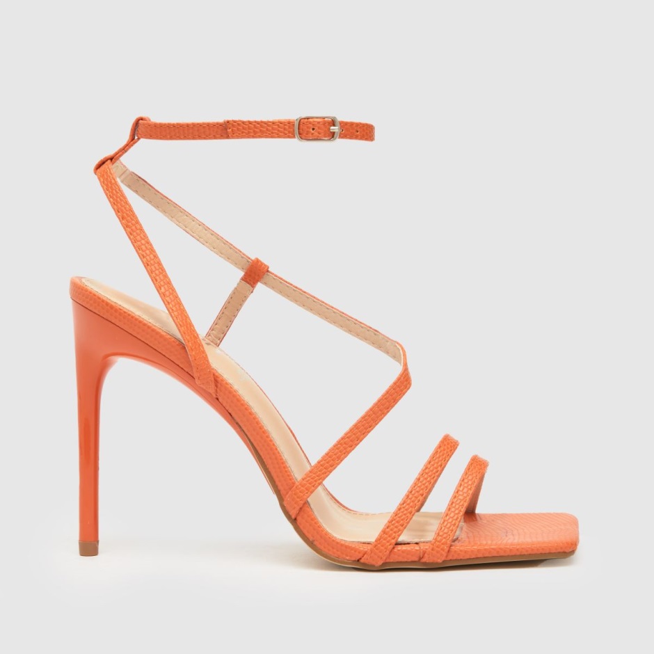 Dr Martens Schweiz Zürich Schuh Santi Strappy Stiletto High Heels Orange