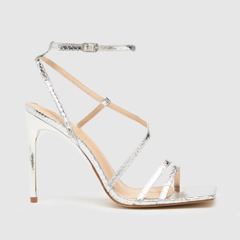 Schuh Santi Snake Strappy Stiletto High Heels Dr Martens Schweiz Zürich Silver