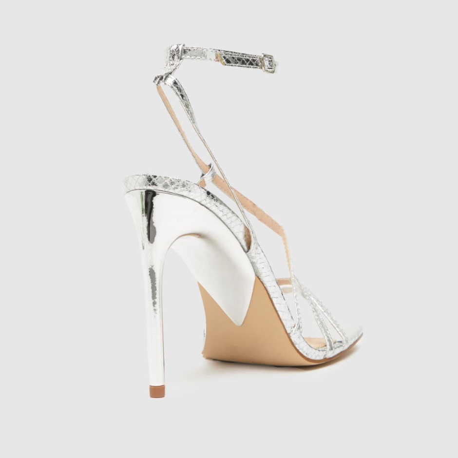 Schuh Santi Snake Strappy Stiletto High Heels Dr Martens Schweiz Zürich Silver