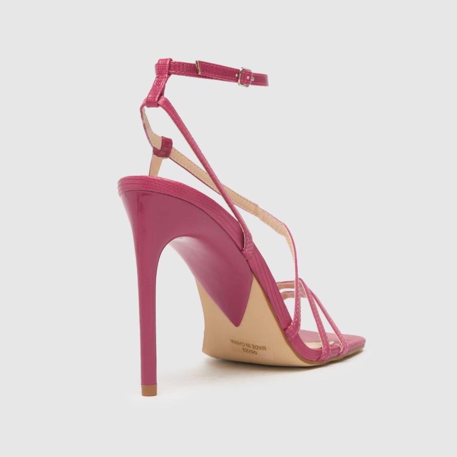 Pink Dr Martens Schweiz Schuh Santi Strappy Stiletto High Heels