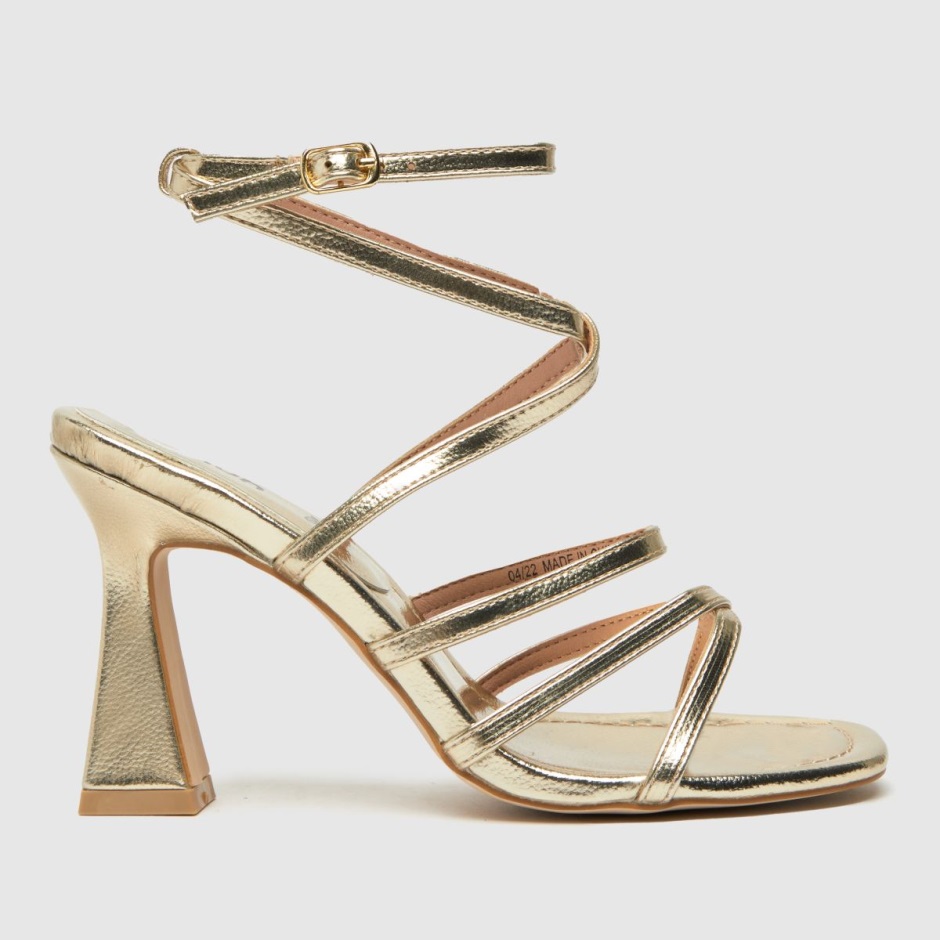 Dr Martens Schweiz Zürich Schuh Serene Flared High Heels Gold