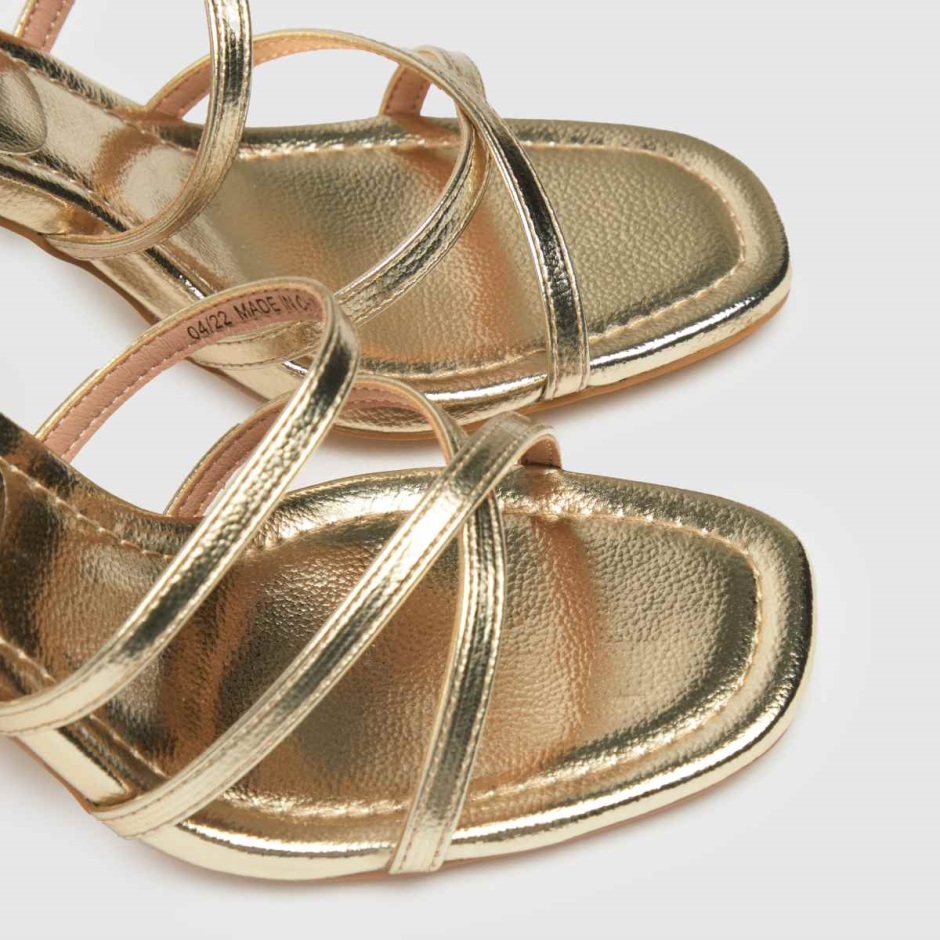 Dr Martens Schweiz Zürich Schuh Serene Flared High Heels Gold