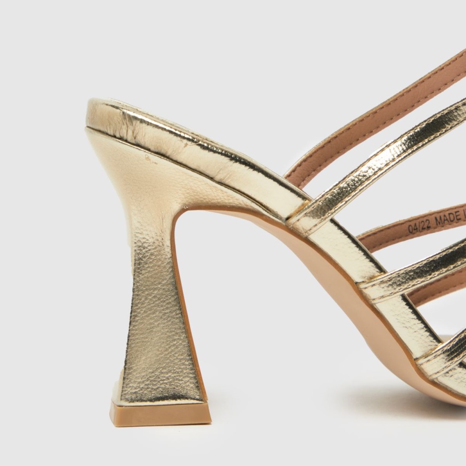 Dr Martens Schweiz Zürich Schuh Serene Flared High Heels Gold