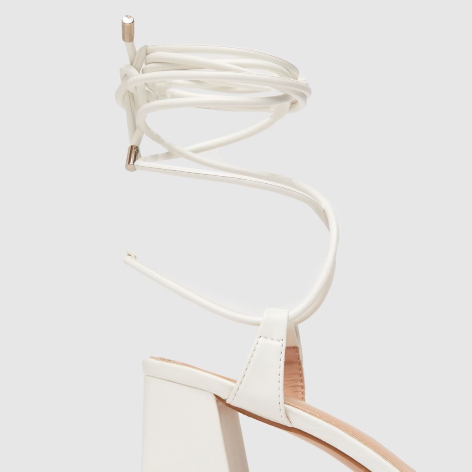 White Schuh Stella Strappy Block High Heels Dr Martens Schweiz