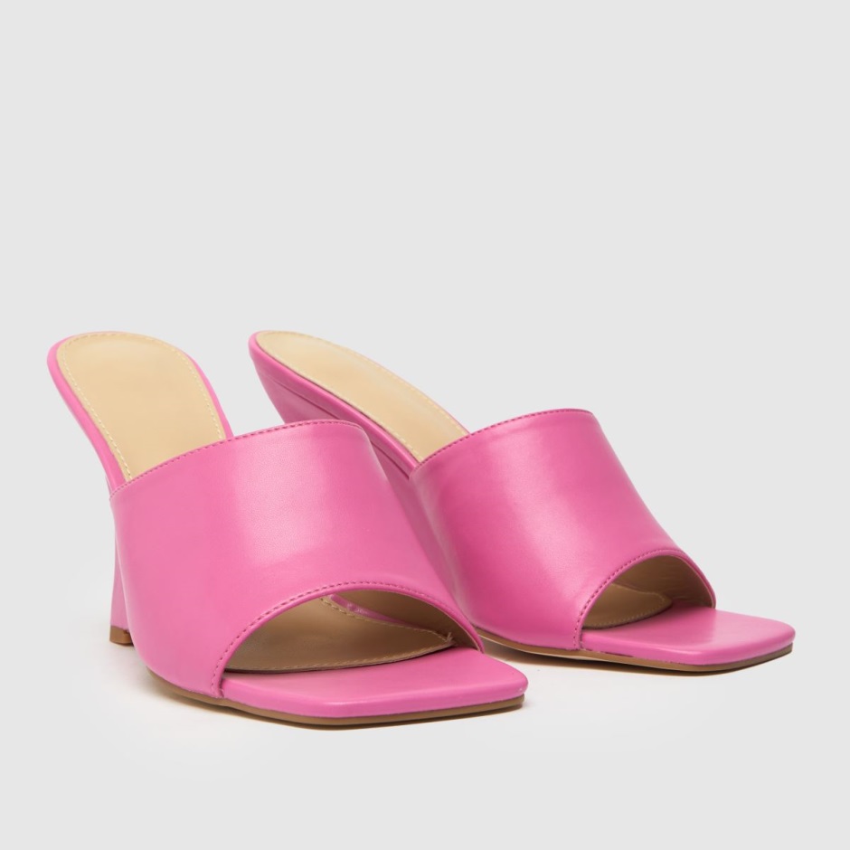 Pink Dr Martens Schweiz Schuh Samira Wedge Mule High Heels