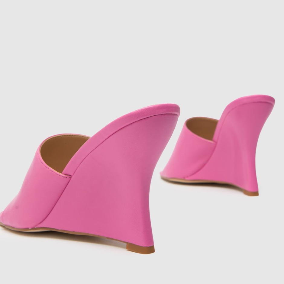 Pink Dr Martens Schweiz Schuh Samira Wedge Mule High Heels