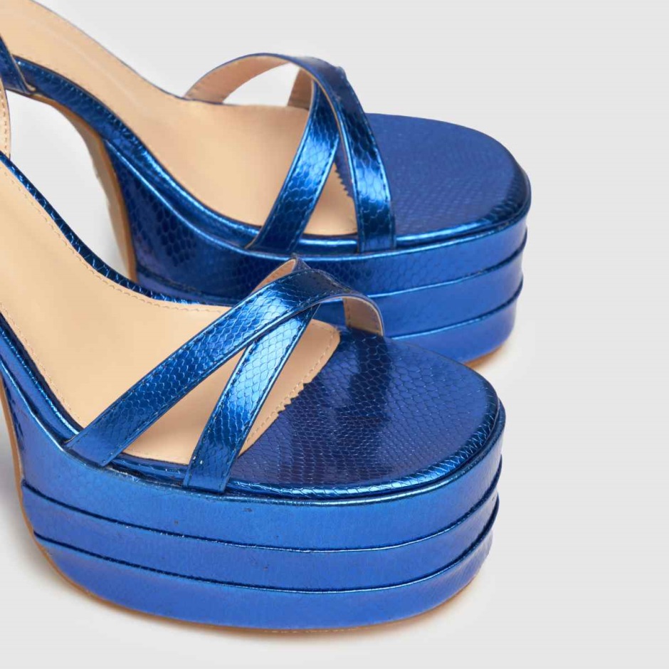 Schuh Sonia Platform Block High Heels Blue Dr Martens Schweiz