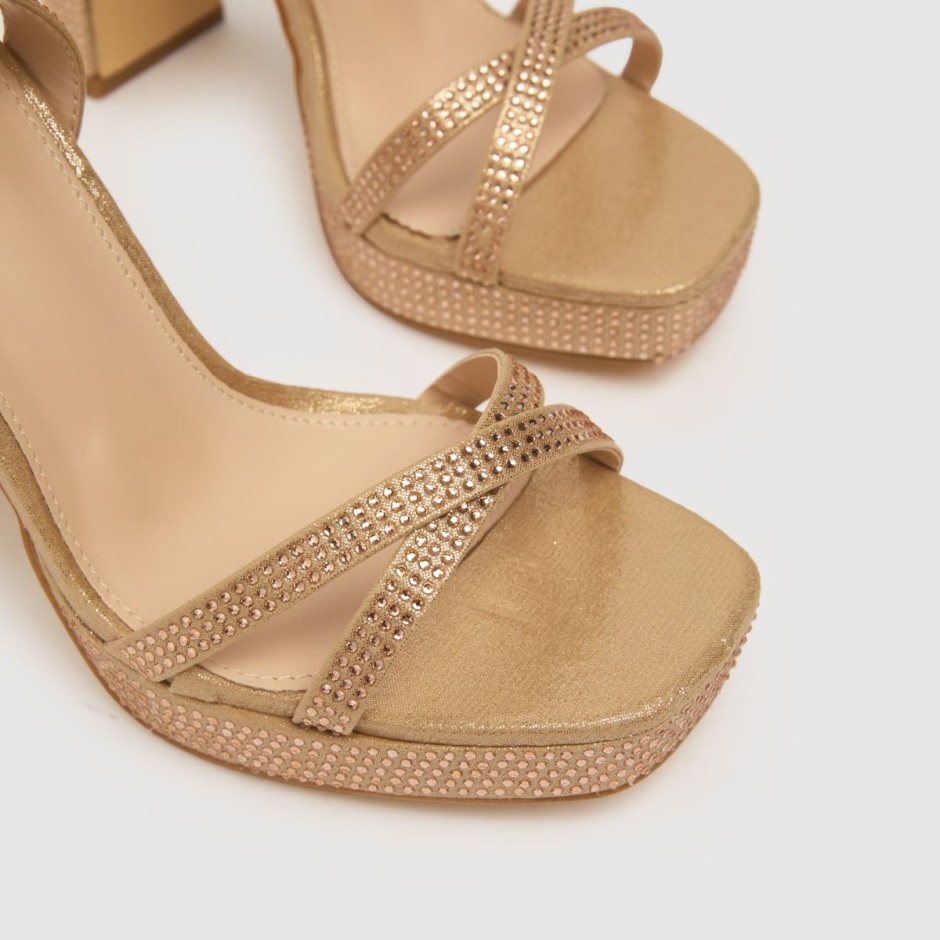 Dr Martens Schweiz Zürich Schuh Saffron Embellished Platform High Heels Gold