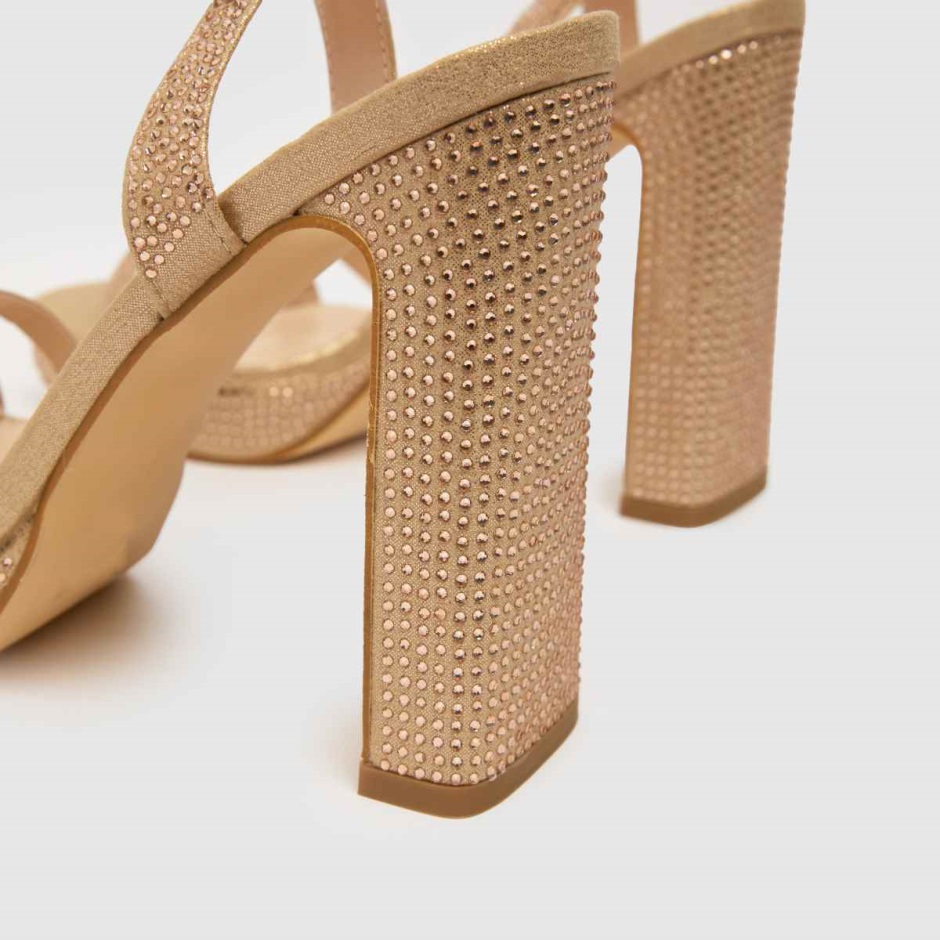 Dr Martens Schweiz Zürich Schuh Saffron Embellished Platform High Heels Gold