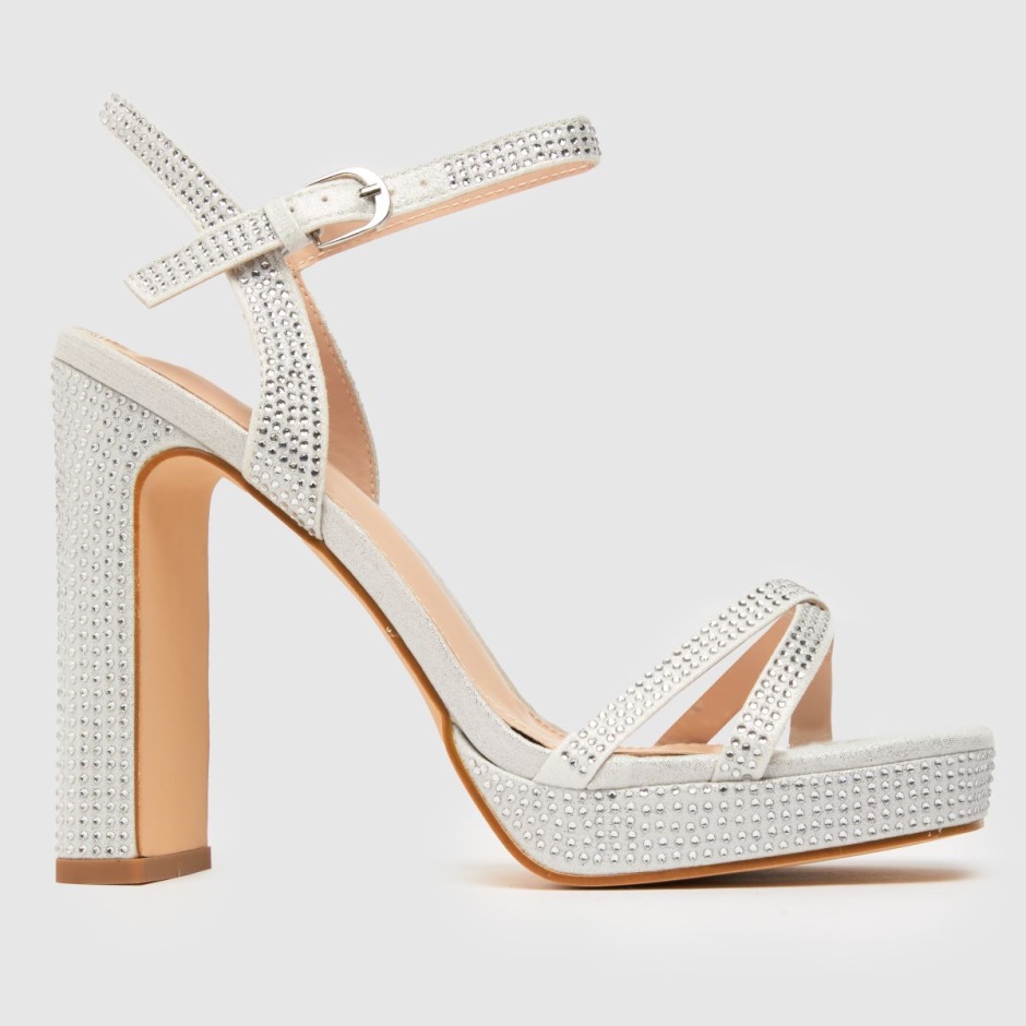 Silberne Dr Martens Schweiz Schuh Safran Verzierte High Heels Mit Plattform