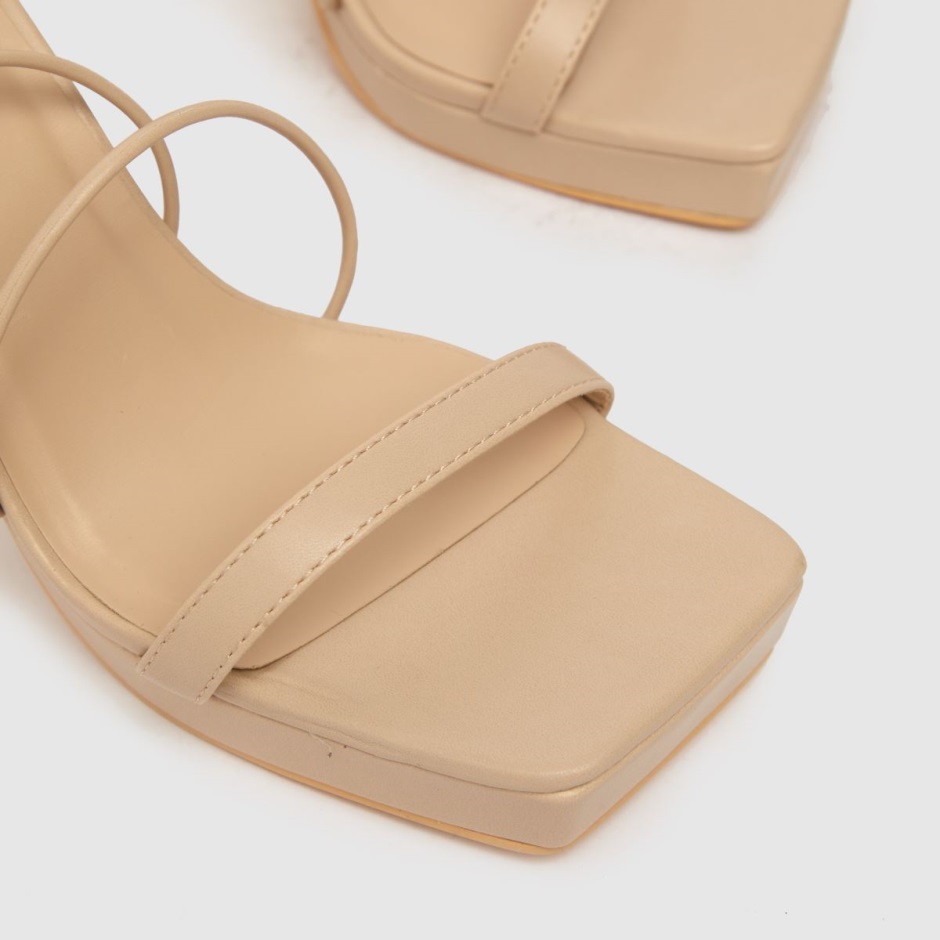 Natural Dr Martens Schweiz Schuh Strappy Platform High Heels