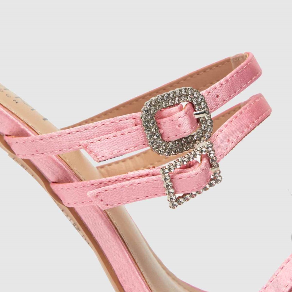 Pink Dr Martens Schweiz Simmi Beach Strappy Stilleto High Heels