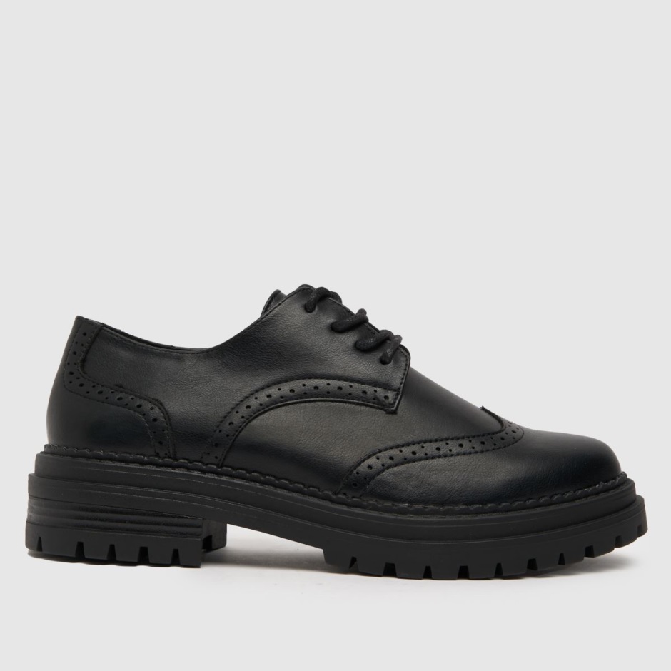 Schuh Limor Brogue Lace Up Flat Shoes Dr Martens Schweiz Zürich Black