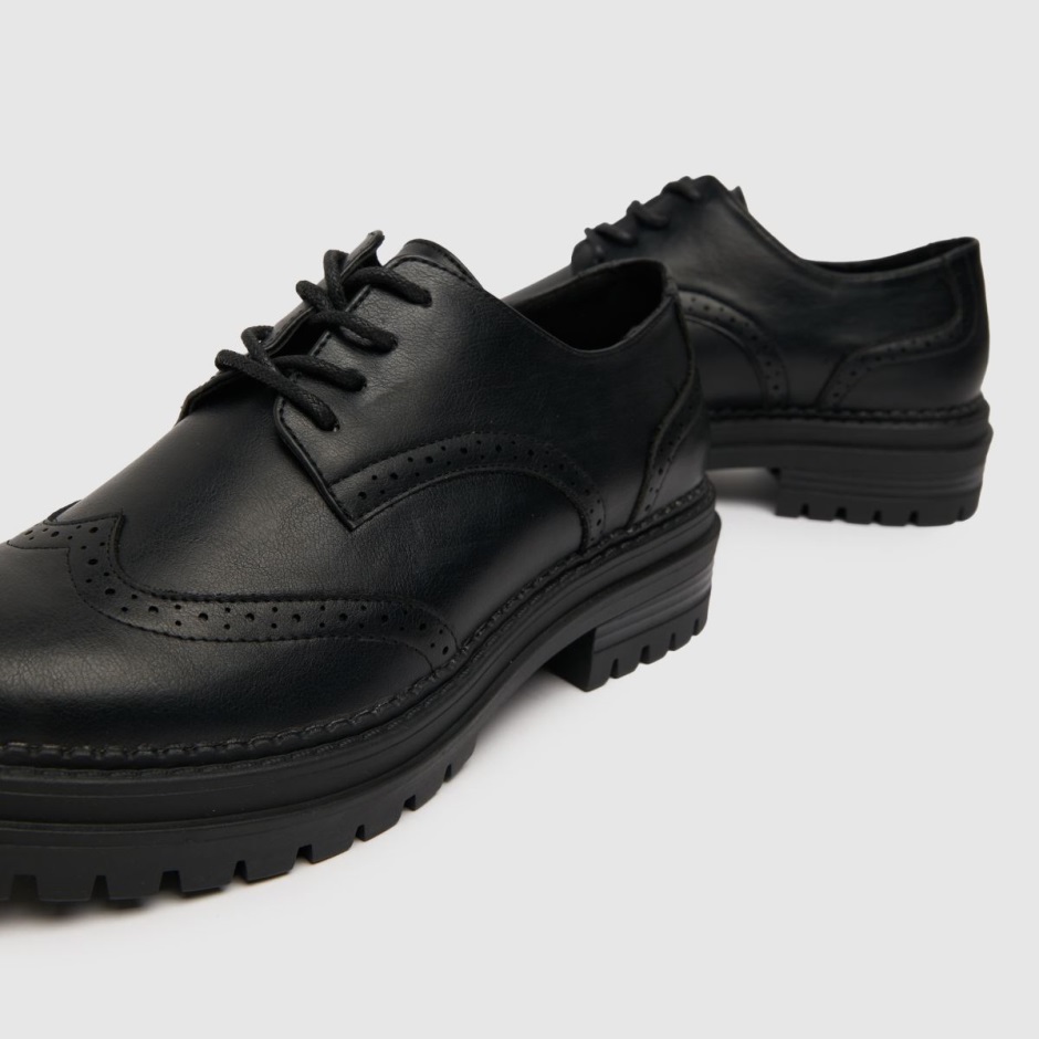 Schuh Limor Brogue Lace Up Flat Shoes Dr Martens Schweiz Zürich Black