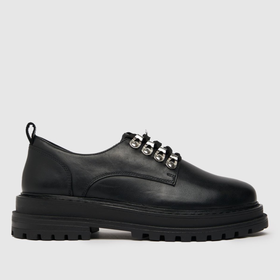 Schuh Lucinda Leather Hiker Lace Up Flat Shoes Dr Martens Schweiz Zürich Black