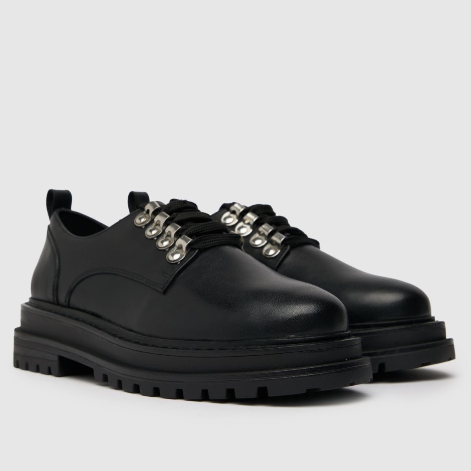 Schuh Lucinda Leather Hiker Lace Up Flat Shoes Dr Martens Schweiz Zürich Black