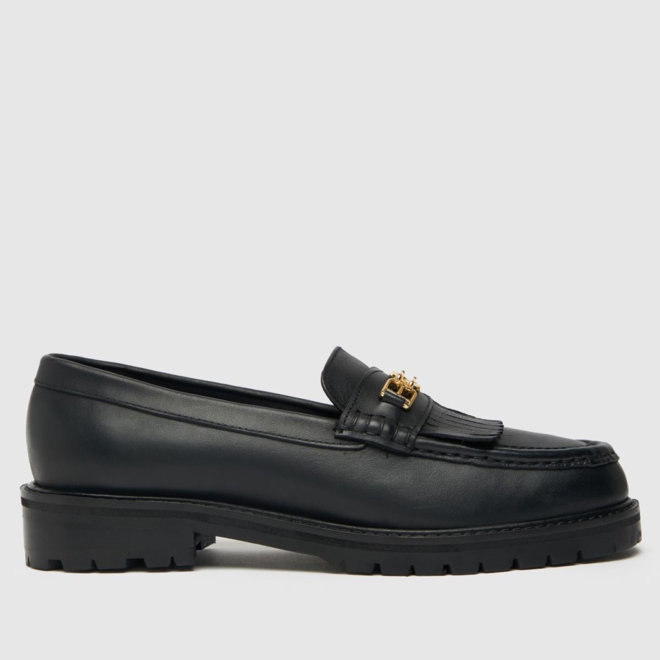 Dr Martens Schweiz Zürich Schuh Wide Fit Lana Trim Loafer Flat Shoes Black
