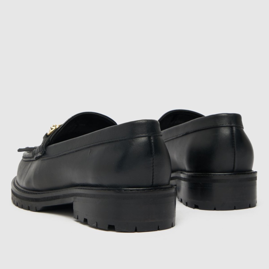 Dr Martens Schweiz Zürich Schuh Wide Fit Lana Trim Loafer Flat Shoes Black
