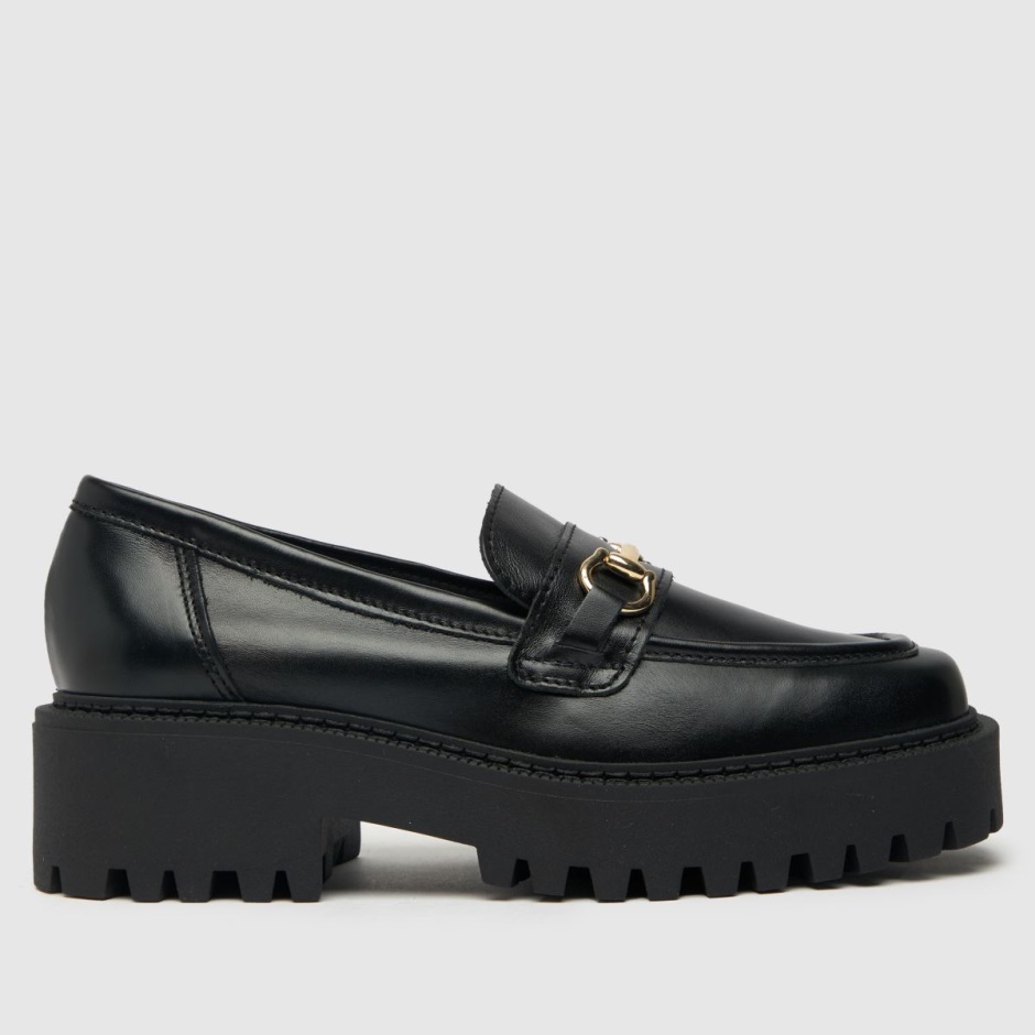 Schuh Lyla Leather Snaffle Flat Shoes Dr Martens Schweiz Zürich Black