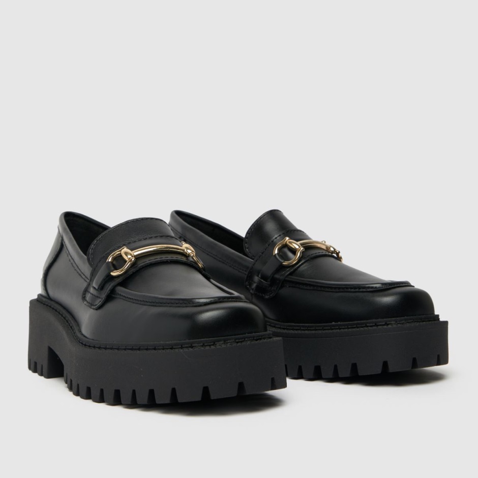Schuh Lyla Leather Snaffle Flat Shoes Dr Martens Schweiz Zürich Black