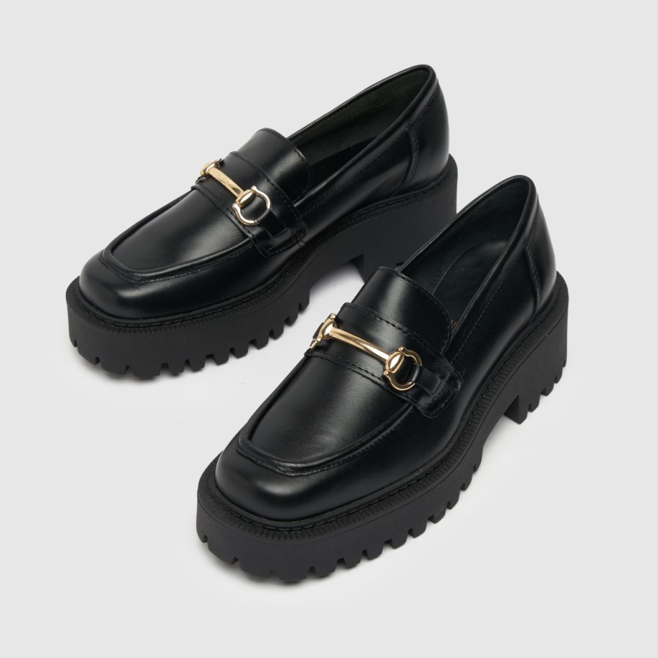 Schuh Lyla Leather Snaffle Flat Shoes Dr Martens Schweiz Zürich Black