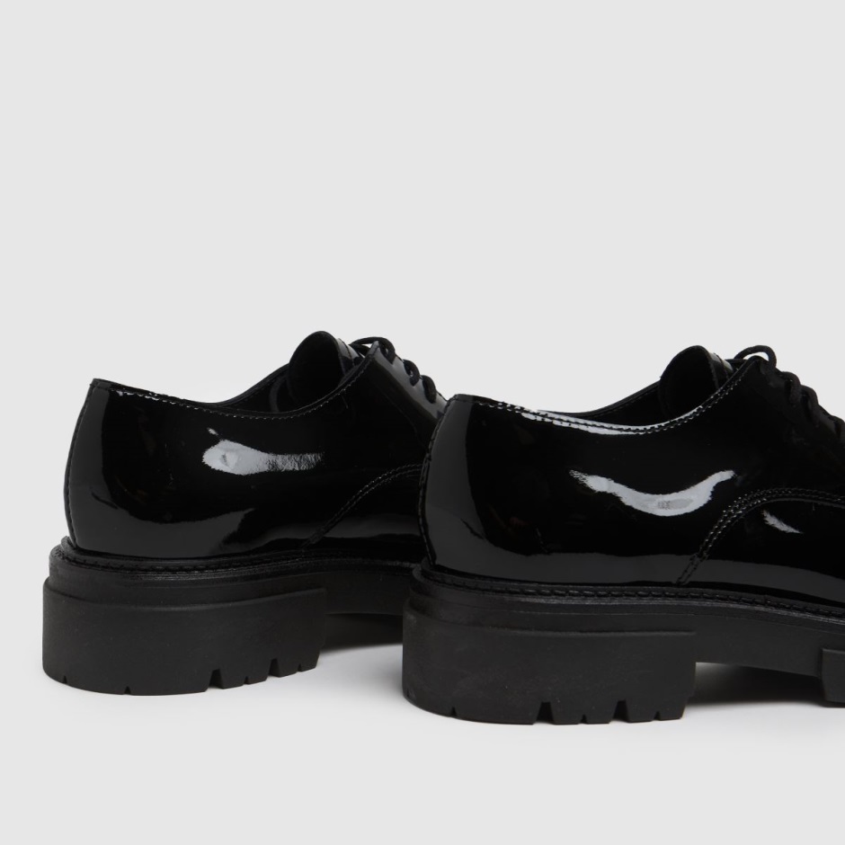 Schwarze Schuh Libra Flache Schnürschuhe Aus Lackleder Dr Martens Schweiz