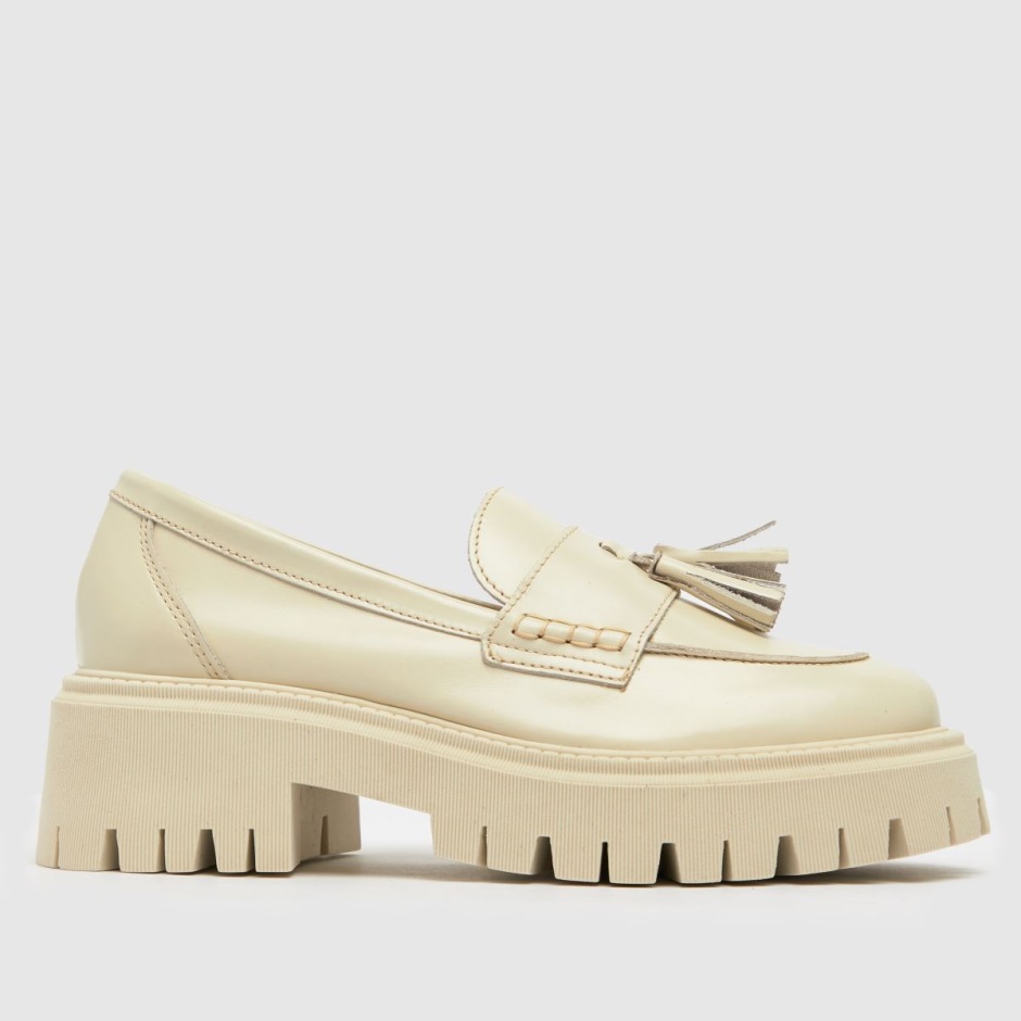 Dr Martens Schweiz Zürich Schuh Lastri Leather Chunky Loafer Flat Shoes Natural