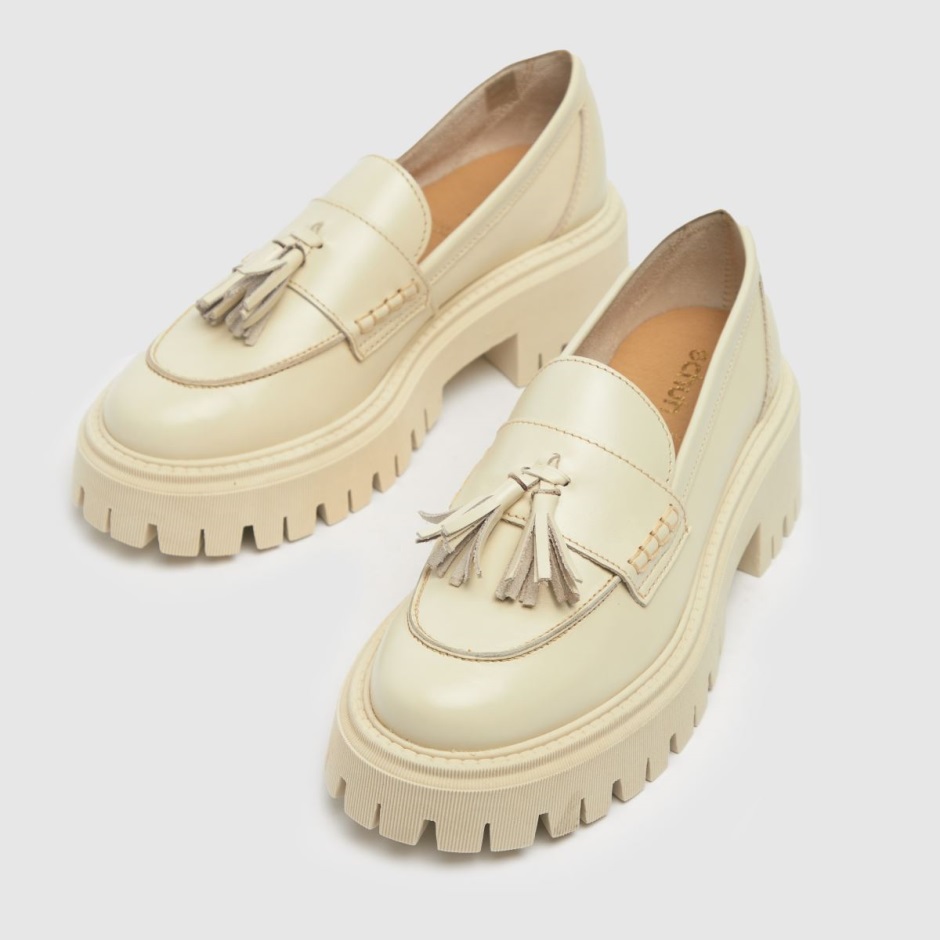 Dr Martens Schweiz Zürich Schuh Lastri Leather Chunky Loafer Flat Shoes Natural