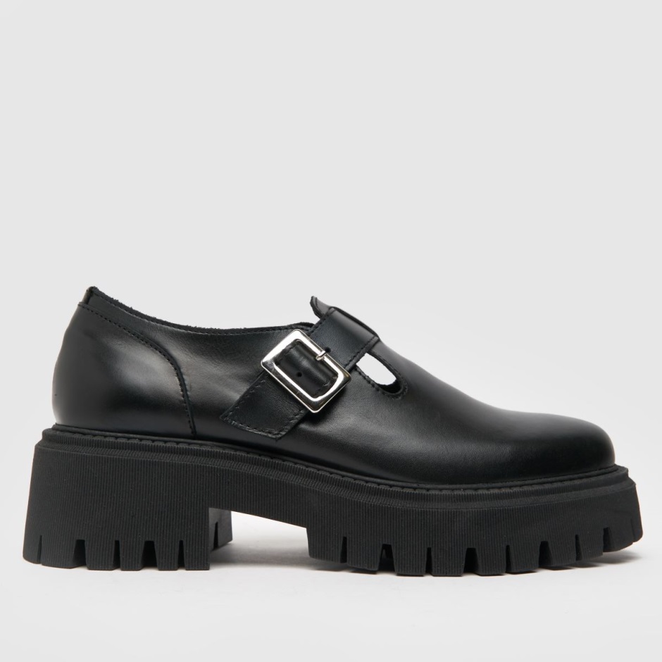 Schuh Lavinia Lederschuhe Mit T-steg Schwarz Dr Martens Schweiz