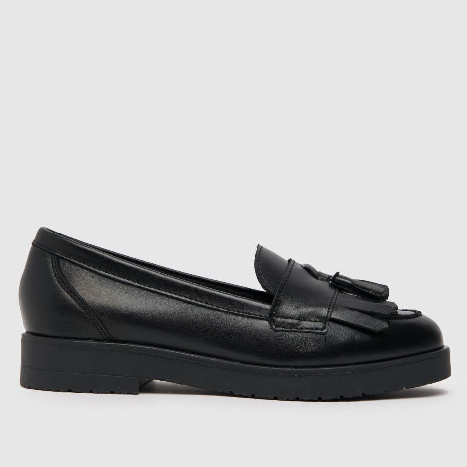 Dr Martens Schweiz Zürich Black Schuh Wide Fit Wide Fit Laurie Tassel Loafer Flat Shoes