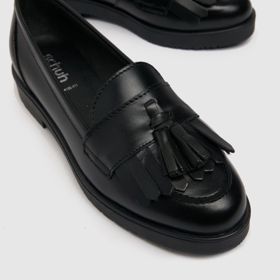 Dr Martens Schweiz Zürich Black Schuh Wide Fit Wide Fit Laurie Tassel Loafer Flat Shoes