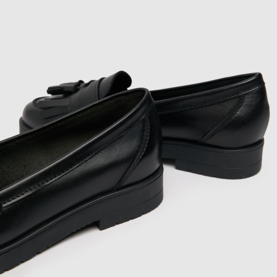 Dr Martens Schweiz Zürich Black Schuh Wide Fit Wide Fit Laurie Tassel Loafer Flat Shoes