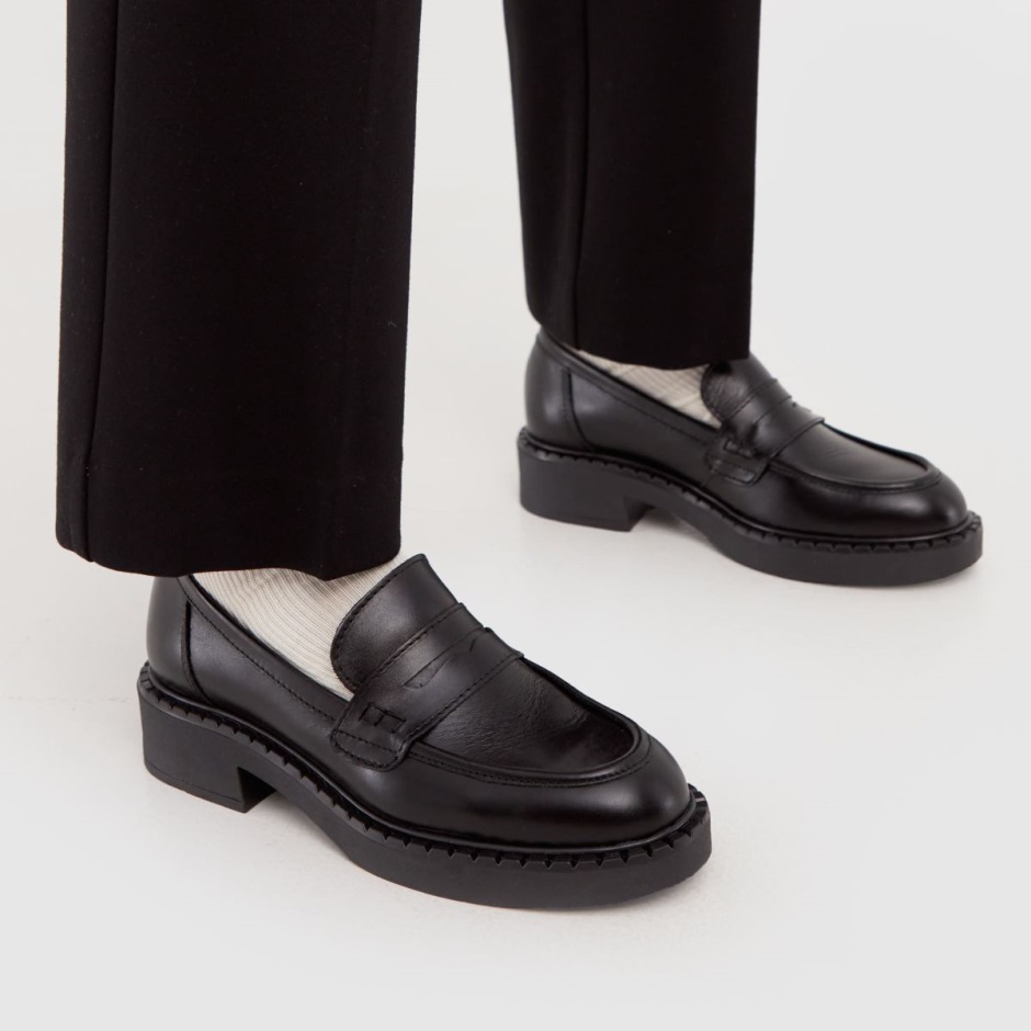 Schuh Libby Lederloafer Flache Schuhe Schwarz Dr Martens Schweiz