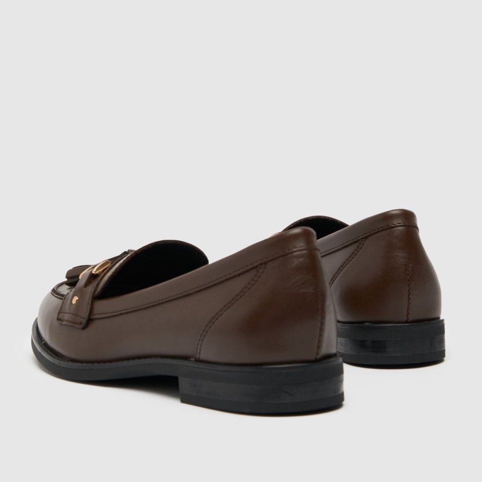 Dr Martens Schweiz Zürich Dark Brown Schuh Liv Leather Tassel Loafer Flat Shoes