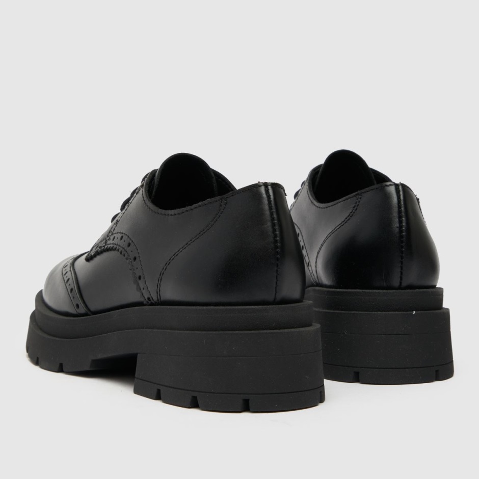 Schuh Lorin Leather Brogue Lace Up Flat Shoes Dr Martens Schweiz Zürich Black