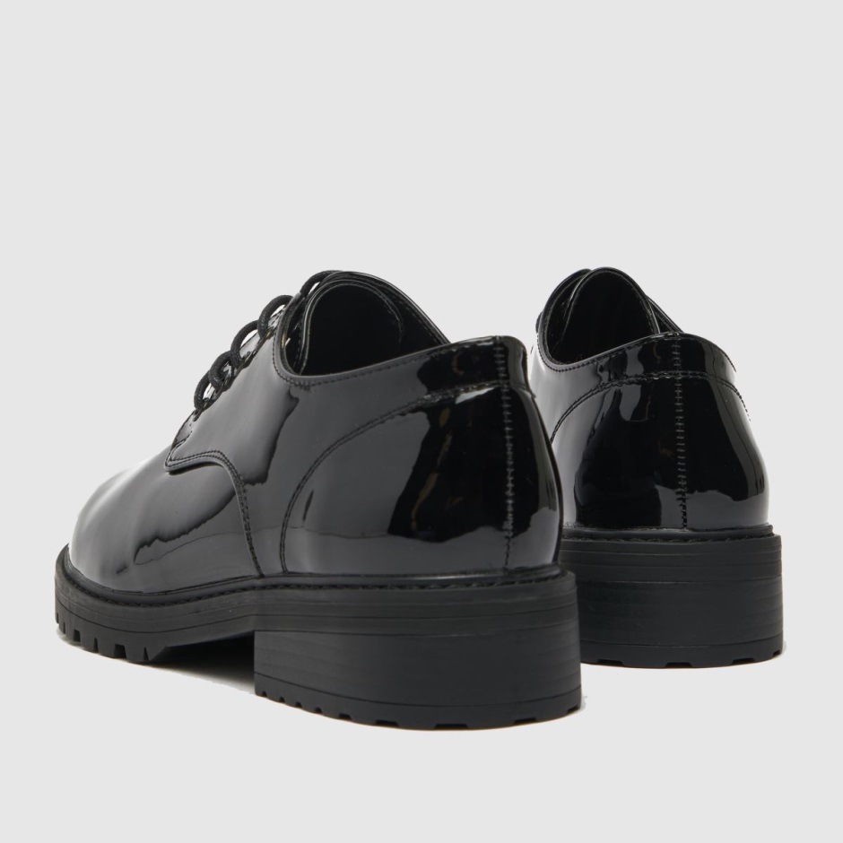 Schuh Letty Patent Lace Up Flat Shoes Dr Martens Schweiz Zürich Black