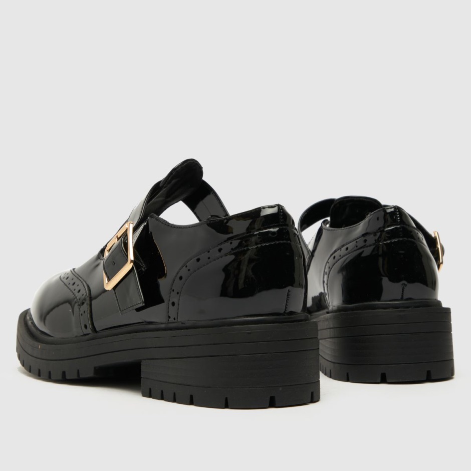 Schuh Wide Fit Luca Patent Tbar Flat Shoes Dr Martens Schweiz Zürich Black