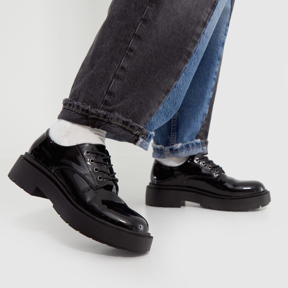 Schwarz Schuh Liana Patent Schnürschuh Flache Schuhe Dr Martens Schweiz